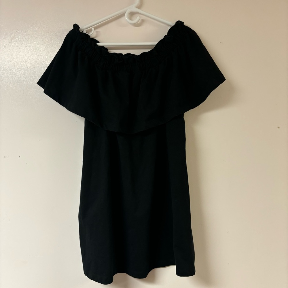 H&M black off the shoulder dress size large